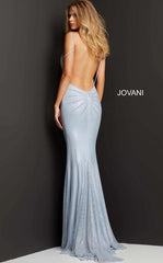 Jovani 08139 Spaghetti Strap Long Prom Dress