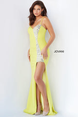 Jovani 07272 Spaghetti Strap Sexy Long Prom Dress