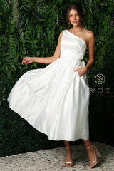 Long One Shoulder Formal Dress JE931