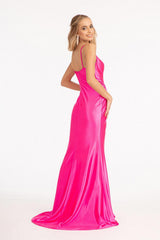 Long Spaghetti Strap Mermaid Prom Dress