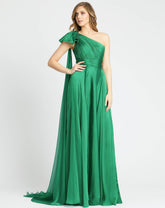 Long Formal Pleated Prom Dress Pleated Detail Mac Duggal 67476
