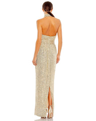 Long Formal Sequined Prom Dress Sequins Detail Mac Duggal 11281
