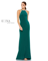 Prom Long Formal Fitted Halter Gown Halter Neckline Mac Duggal 55285