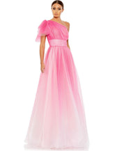 Prom Long One Shoulder Ball Gown One Shoulder Detail Mac Duggal 20377