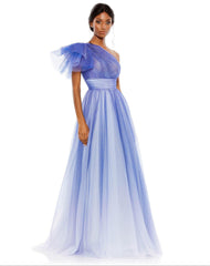 Prom Long One Shoulder Ball Gown One Shoulder Detail Mac Duggal 20377
