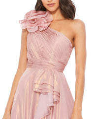 Prom Long One Shoulder Ball Gown One Shoulder Detail Mac Duggal 49252