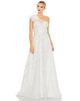 Prom Long One Shoulder Formal Gown One Shoulder Detail Mac Duggal 20389
