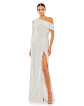 Prom Long One Shoulder Formal Gown One Shoulder Detail Mac Duggal 26571