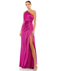 Prom Long One Shoulder Formal Gown One Shoulder Detail Mac Duggal 26654
