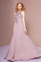 Sleeveless Long Prom Gown Formal Dress