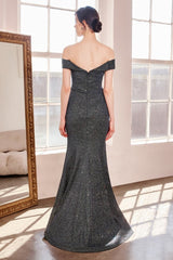 Amoris T602 Long Mermaid Formal Glitter Prom Dress