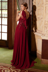 Nox Anabel MJ132 Plus Size Long Formal A Line Evening Dress