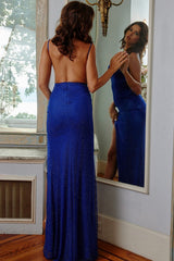Jovani 08139 Spaghetti Strap Long Prom Dress