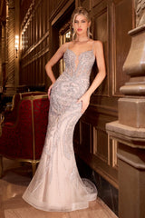 Corsica Gown - Pearl Embellished Gown