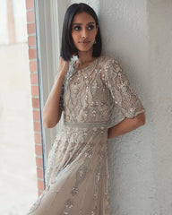 Long Beaded Dress Formal Mother of the Bride Mac Duggal 10115