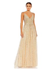 Long Spaghetti Strap Prom Dress Spaghetti Straps Mac Duggal 10928