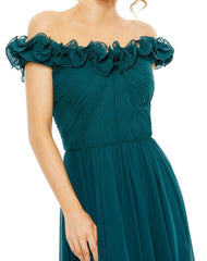 Ruffled Formal Evening Long Dress Ruffled Evening Long Mac Duggal 11591