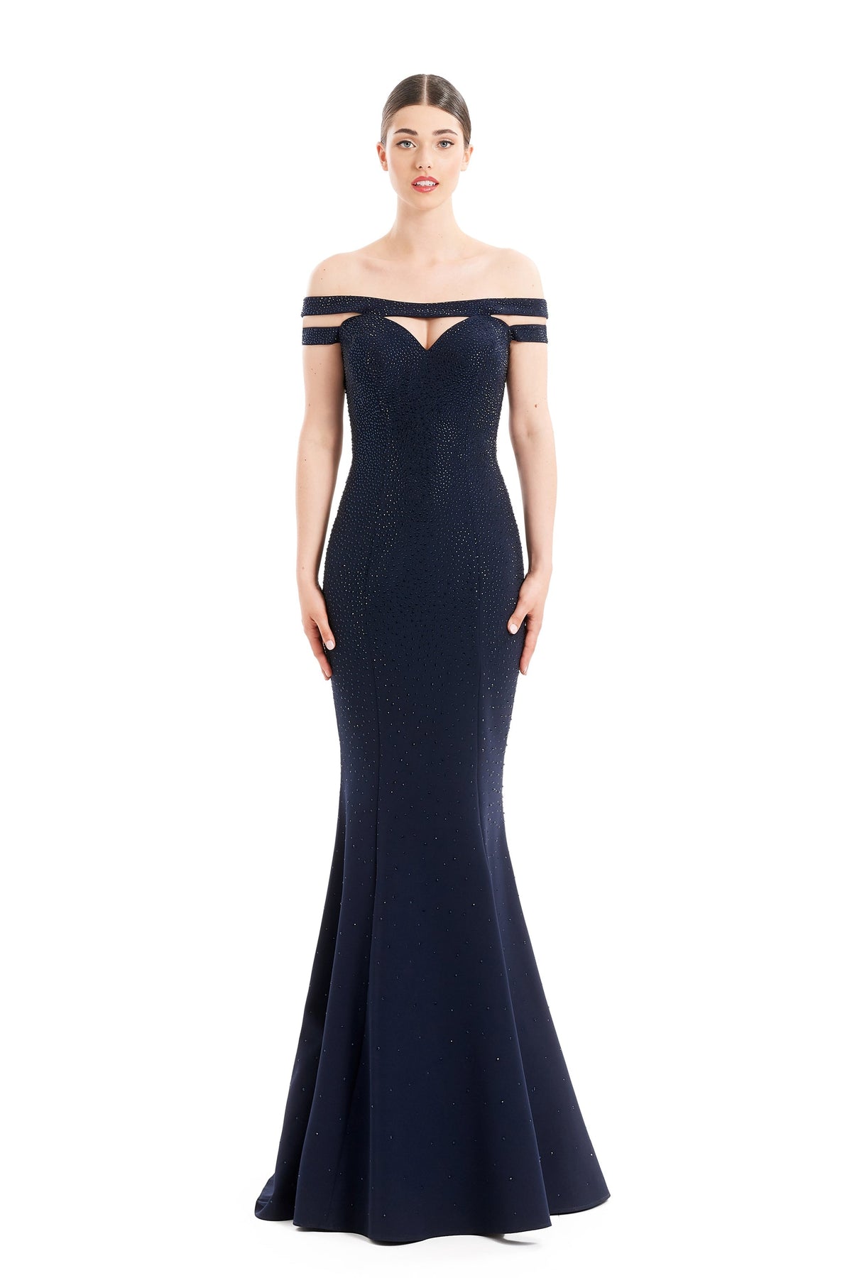 Alexander By Daymor1679F22 Mermaid Long Formal Beaded Evening Dress