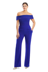 Alexander by Daymor 1751S23 Long Formal Pocket Sequin Jumpsuit