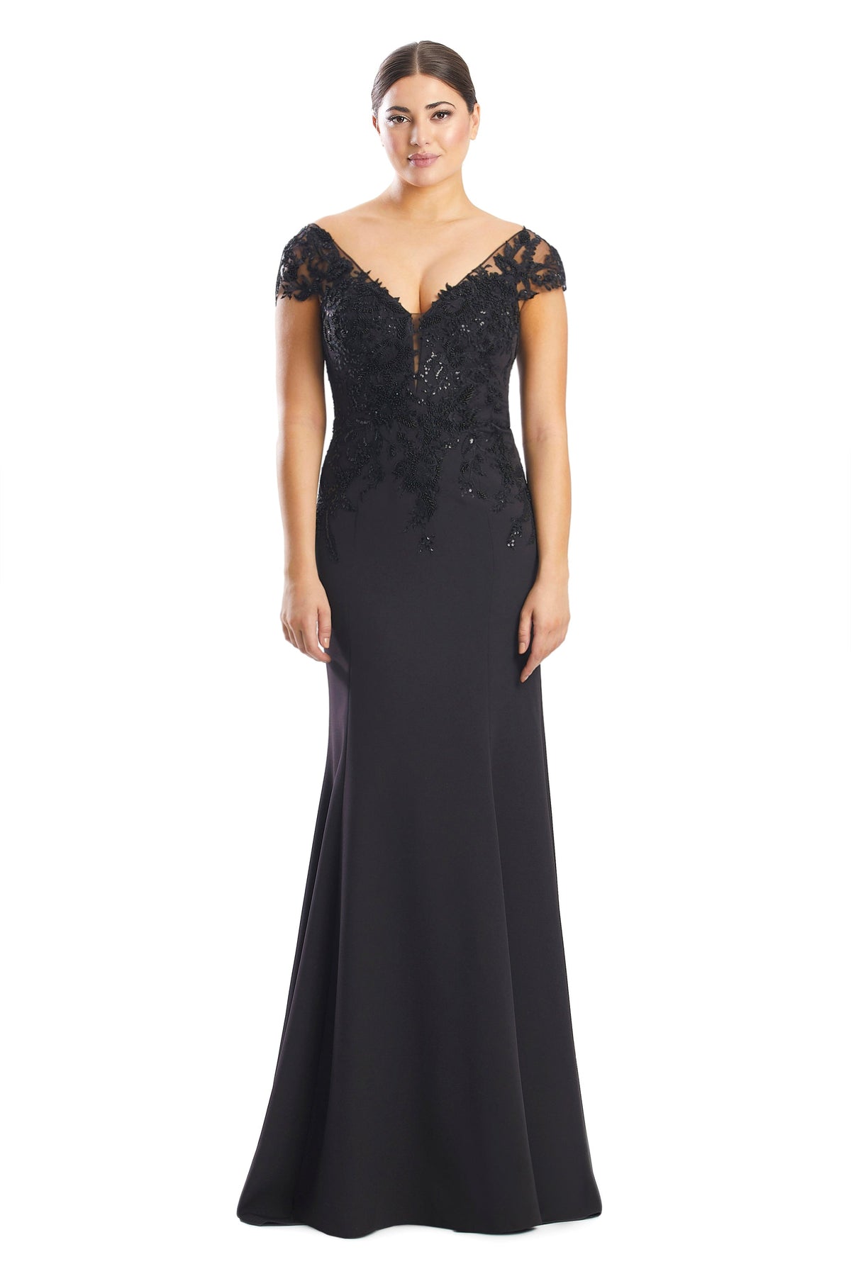 Alexander by Daymor 1752S23 Long Formal Mother of the Bride Lace Dress