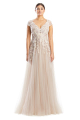Alexander by Daymor 1755S23 A Line Long Formal Lace Evening Dress