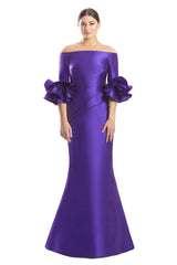 Alexander by Daymor 1758S23 Pleated Long Formal Mermaid Evening Dress