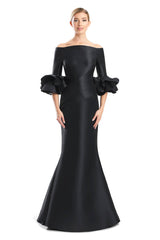 Alexander by Daymor 1758S23 Long Ruffle Formal Evening Dress