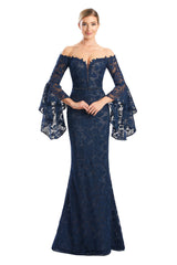 Alexander by Daymor 1769S23 Long Formal Beaded Lace Evening Dress
