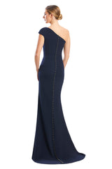Alexander by Daymor 1781S23 Fitted Long Formal Peplum Evening Dress