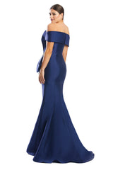 Alexander by Daymor 1783S23 Pleated Long Formal Beaded Evening Dress