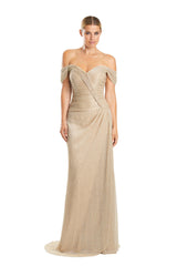 Alexander by Daymor 1858F23 Long A Line Formal Evening Prom Dress