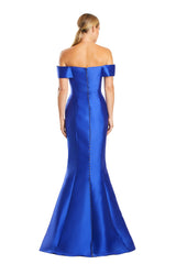 Alexander by Daymor 1878F23 Pleated Long Mermaid Formal Evening Prom Dress
