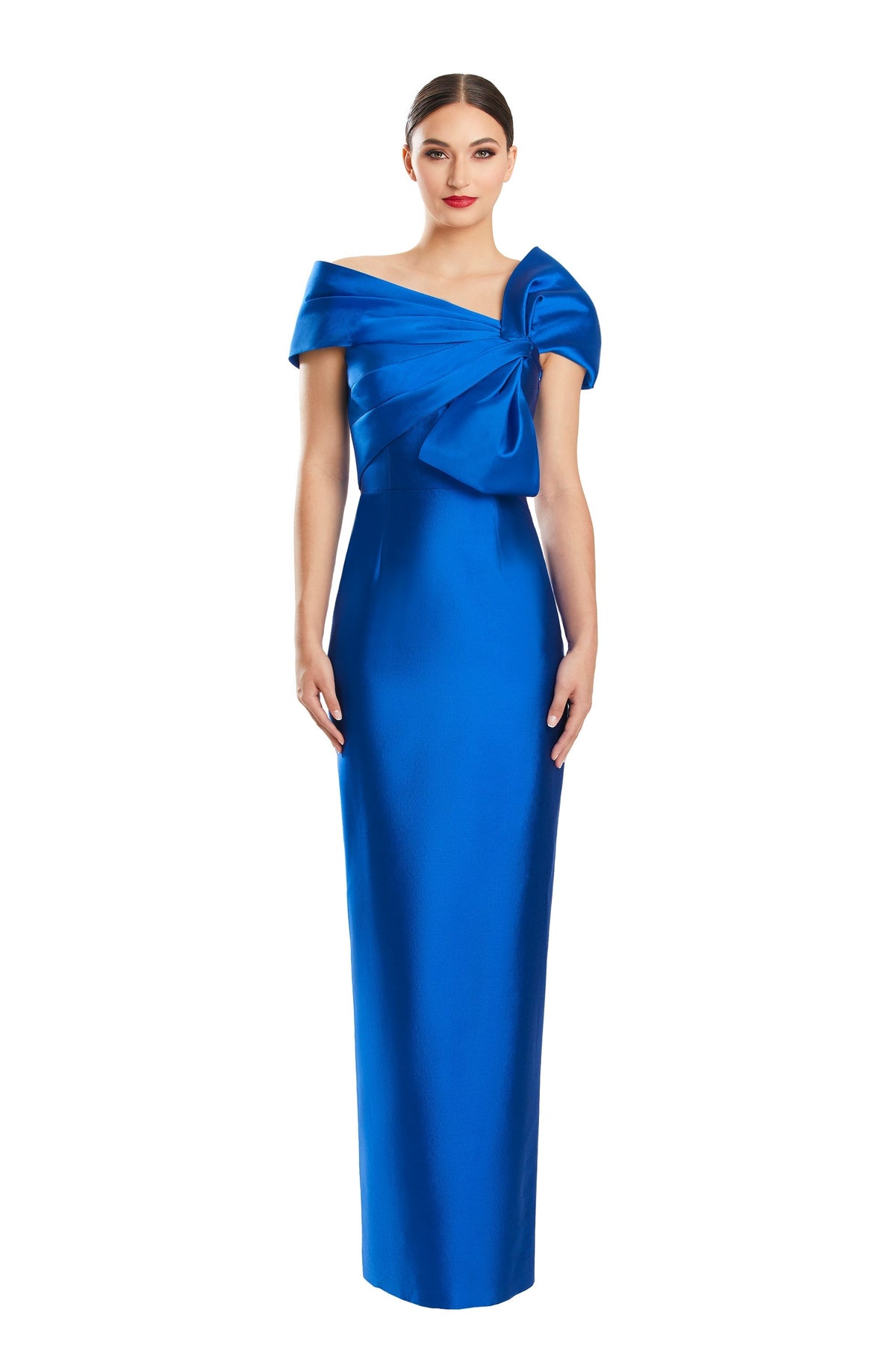 Alexander by Daymor 1885F23 Long Formal Pleated Evening Dress