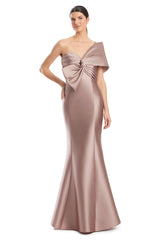 Alexander by Daymor 1977S24 Pleated Long Mermaid Formal Evening Prom Dress