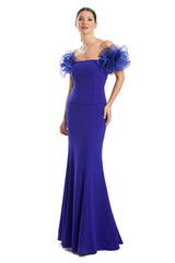Alexander by Daymor 1983S24 Formal Long Fitted Ruffled Evening Dress