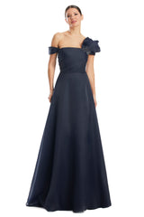 Alexander by Daymor 1985S24 Pleated Ballgown Long Formal Beaded Prom Dress