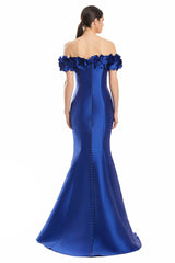 Alexander by Daymor 1991S24 Long Formal Floral Applique Mermaid Prom Dress