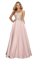 Terani Couture 2011P1197 Long Strapless Prom Dress