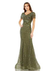 Long Fitted Formal Evening Trumpet Gown Fitted Trumpet Evening Mac Duggal 20282