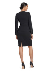 Alexander by Daymor 2040-46F24 Short Mother of the Bride Peplum Dress