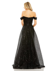 Long A Line Formal Overskirt Prom Dress A Line Overskirt Prom Mac Duggal 20515