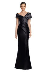 Alexander by Daymor 2052F24 Long Formal Pleated Evening Dress