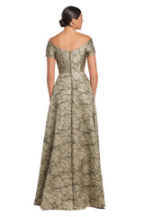 Alexander by Daymor 2055F24 A Line Long Formal A Line Pocket Evening Dress