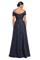 Alexander by Daymor 2055F24 A Line Long Formal A Line Pocket Evening Dress