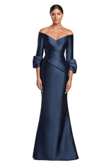 Alexander by Daymor 2060F24 Long Fitted Formal Pleated Dress