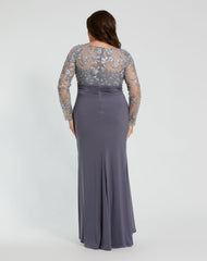 Long Formal Dress Beaded Plus Size Mac Duggal 20624