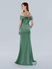 Stella Couture 25309 Beaded Long Floral Peplum Evening Formal Dress