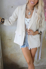The Queenie Leopard Print Blazer