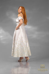 Terani Couture 252C5508 Tea Length Floral A Line Cocktail Dress