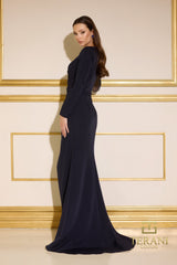 Terani Couture 252M5341 Long Sleeve Formal Mother of the Bride Dress